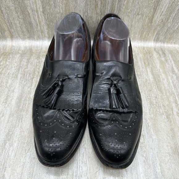 Allen Edmonds Arlington Mens Black Tassel Kilt Loafers Size 11.5 Shoes - Picture 4 of 11